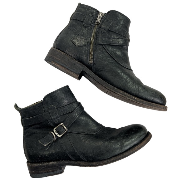 Frye Shoes - FRYE Jayden Cross Strap Bootie size 7 in Antique Black